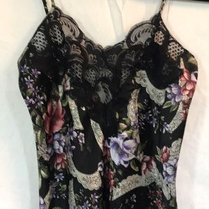 V S multicolor w/ black lace lingerie sz S